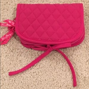 Vera Bradley Pink Quilted Jewelry Case